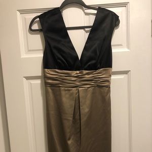 BCBG city shift satin dress